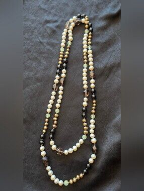 28" Cultured Pearl Multi-Strand Statement Necklace